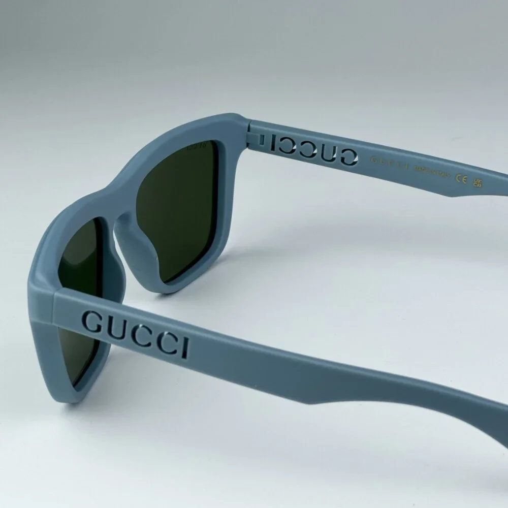 Gucci GG1571S 003 BRAND NEW Sunglasses Light Blue Green Unisex Square